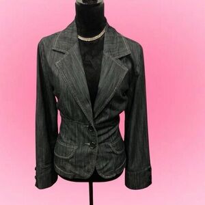 🌺Roommates Denim Button Up Blazer Jacket